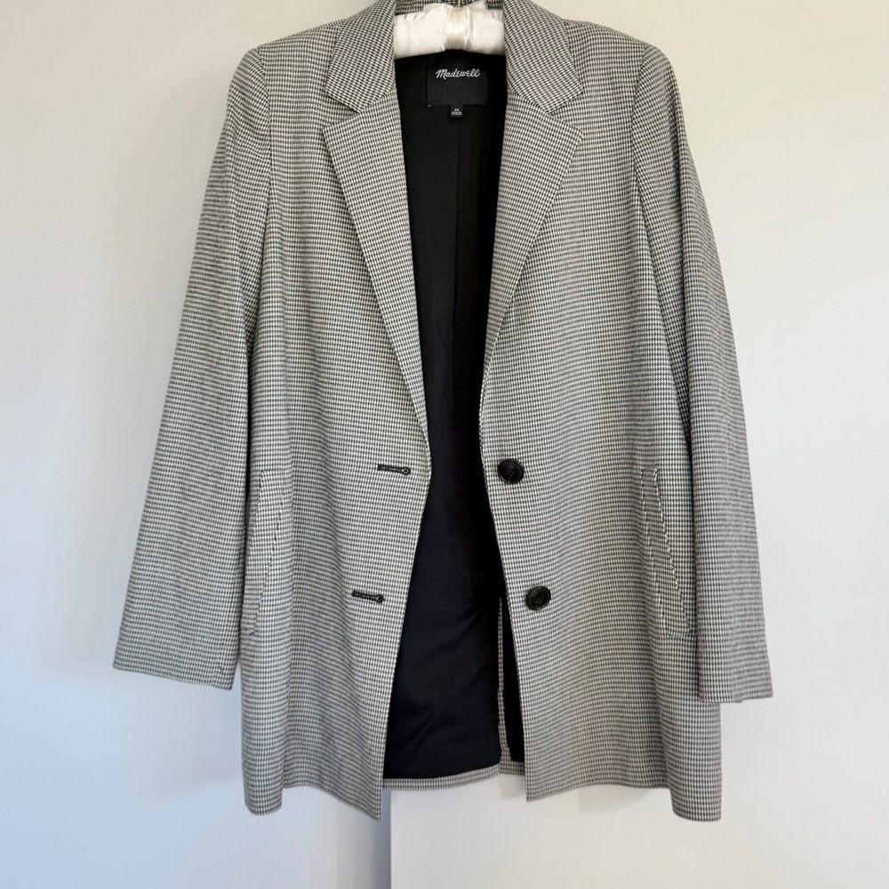 Madewell Dorset Blazer in Houndstooth - Picture 3 of 11